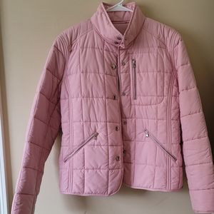 Ralph Lauren Light Pastal Pink Lightweight Down Filled Jacket Coat Size L/XL
